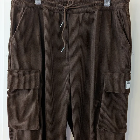 Brown Cargo Style Sweats Size Men's Medium NWOT - Picture 4 of 8